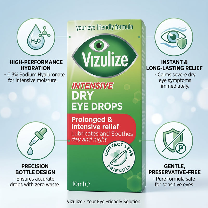 Vizulize Intensive Dry Eyes Eye Drops 10ml