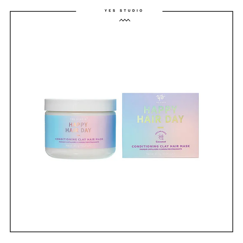 Yes Studio Happy Hair Day Conditioning Clay Hair Mask Coconut 300g