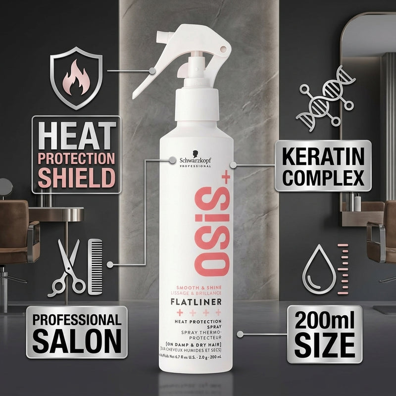 Schwarzkopf Osis+ Flatliner Heat Protection Spray 200ml