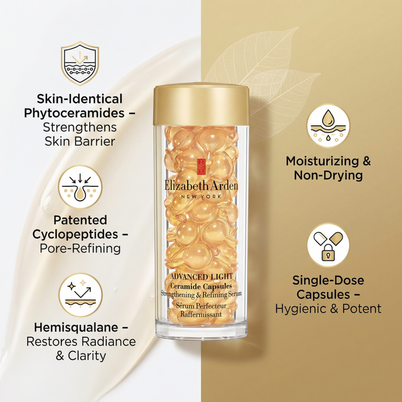 Elizabeth Arden Ceramide Advanced Light Strengthening & Refining Serum 60 Capsules 28ml