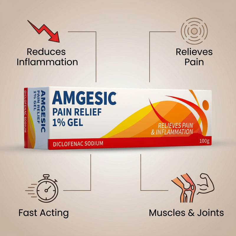 Amgesic Pain Relief 1% Gel 100g