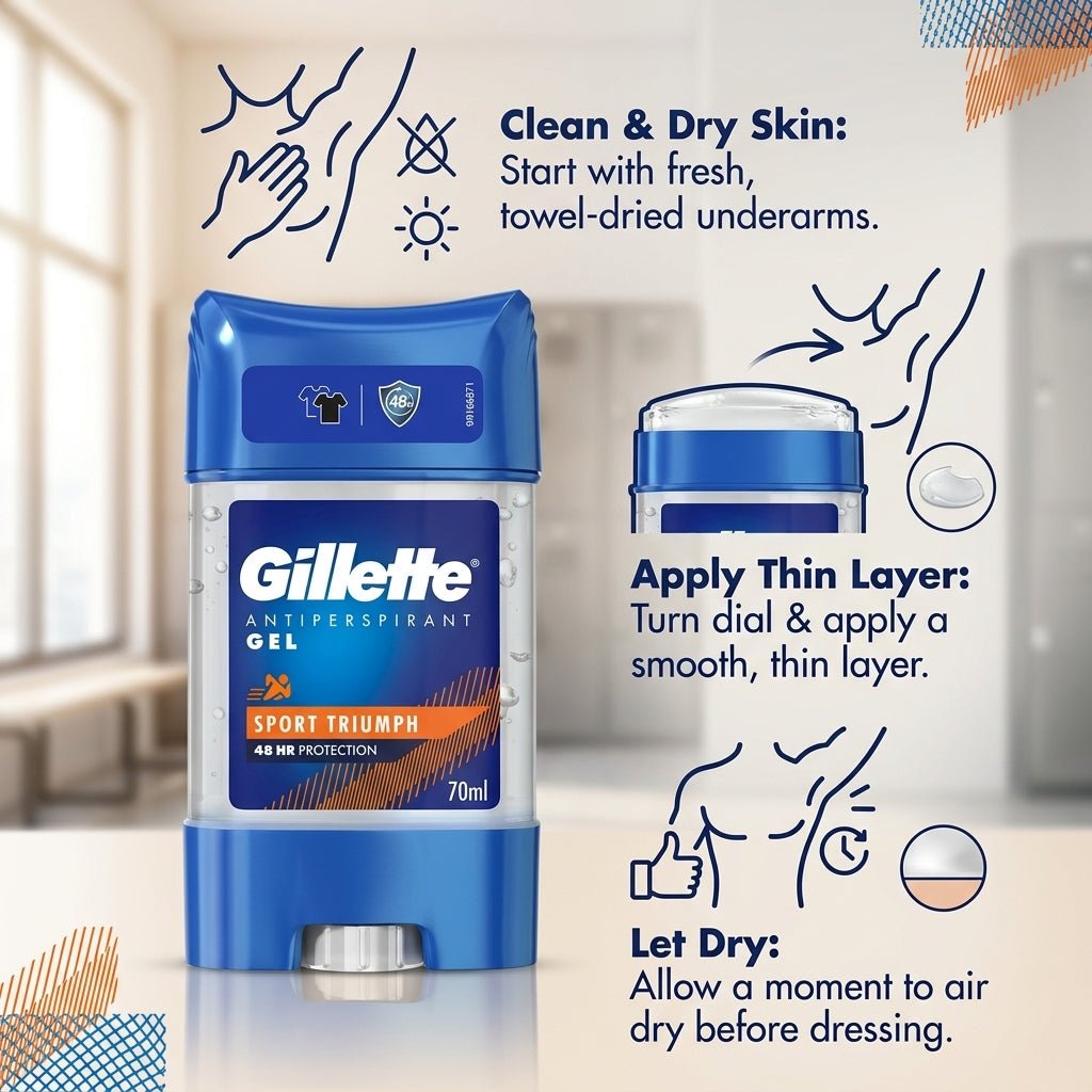 Gillette Sport Triumph Antiperspirant Gel 70ml