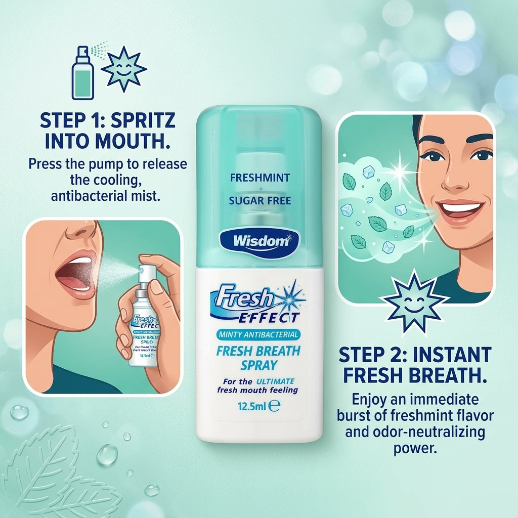 Wisdom Fresh Effect Fresh Breath Spray 12.5ml