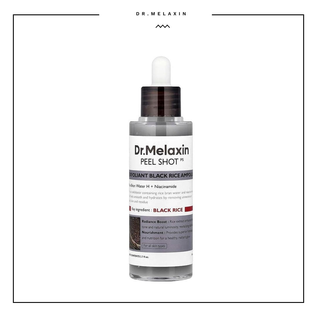 Dr. Melaxin Peel Shot Exfoliating Black Rice Ampoule 80ml