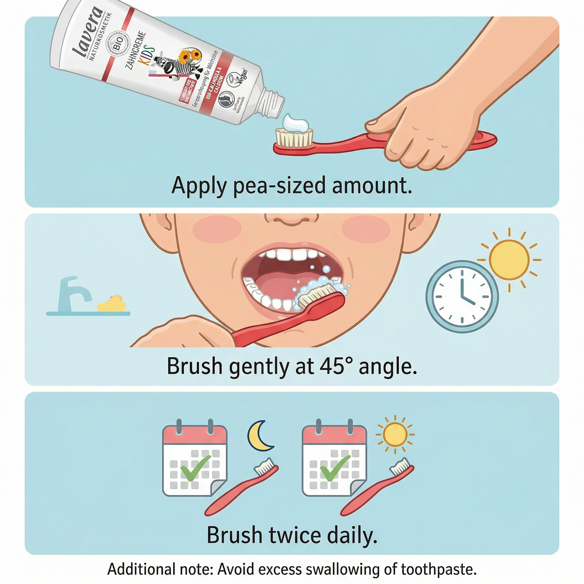 Lavera Basis - KIDS Toothpaste (Fluoride Free) 75ml