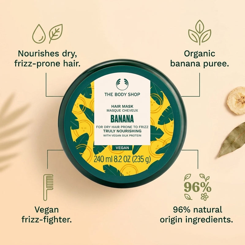 The Body Shop Banana Truly Nourishing Hair Mask 240ml