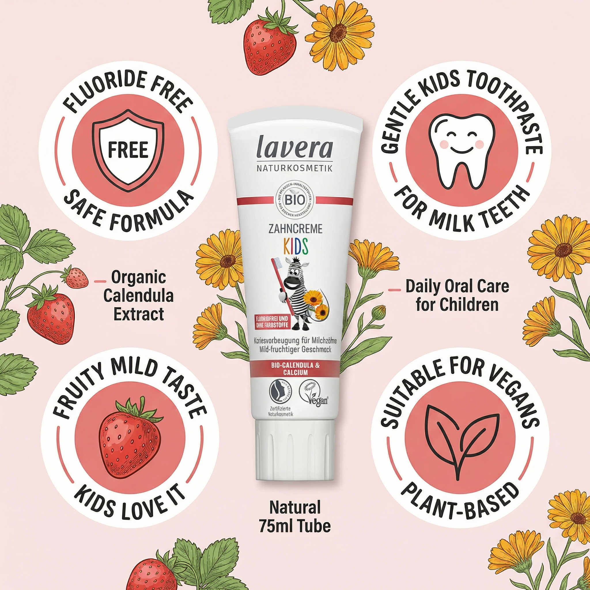 Lavera Toothpaste Kids Fluoride-Free 75ml