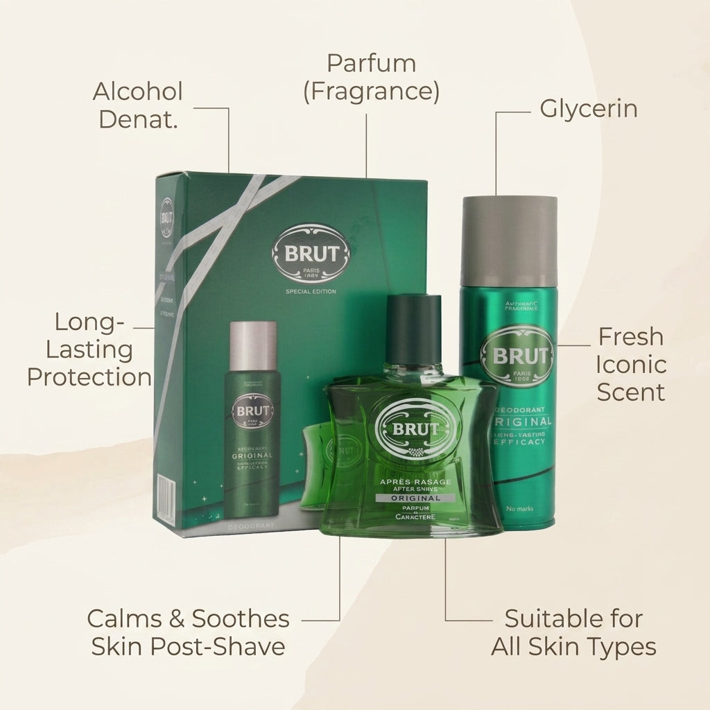 Brut Original Special Edition Aftershave + Deodorant Gift Set