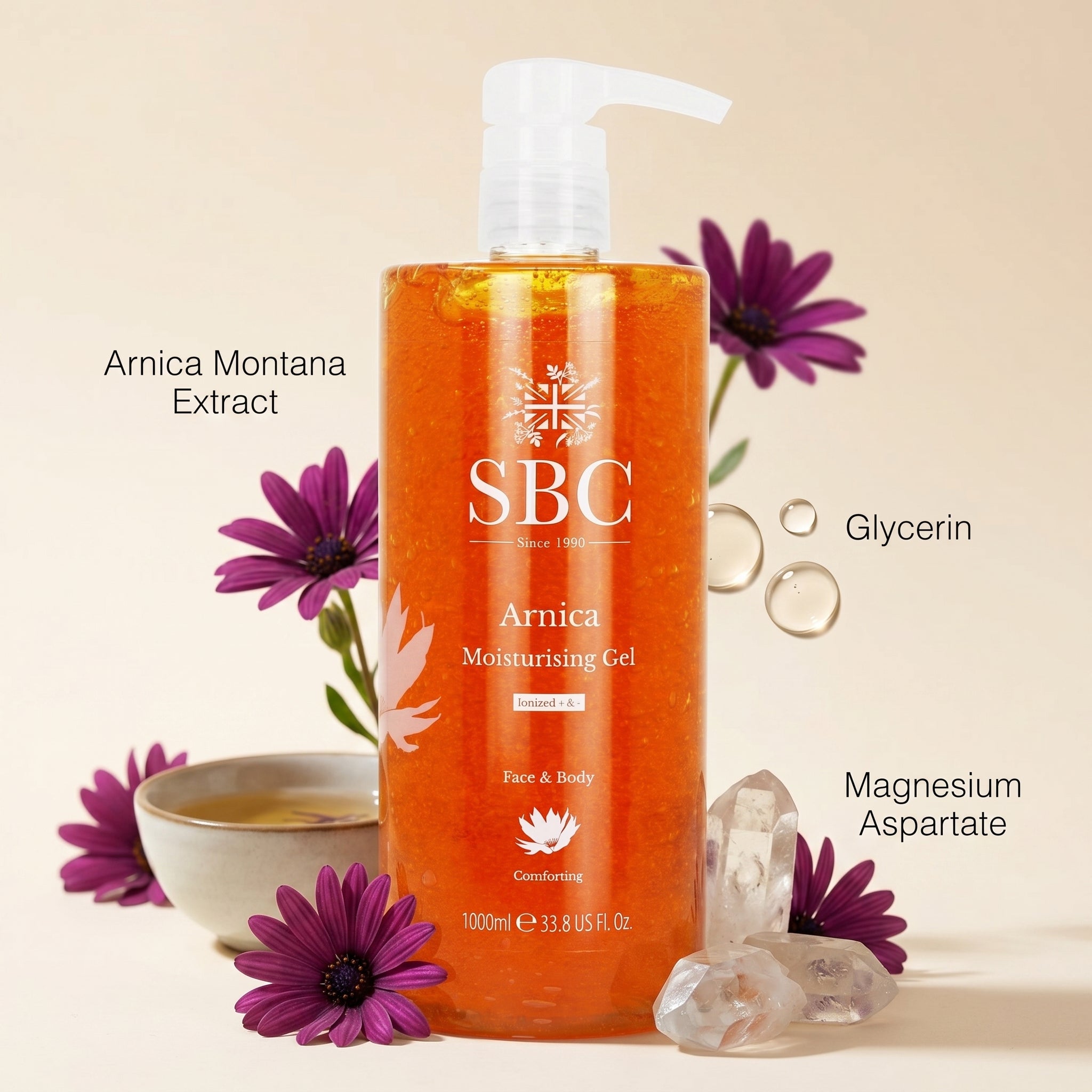 SBC Skincare Arnica Moisturising Gel 1000ml
