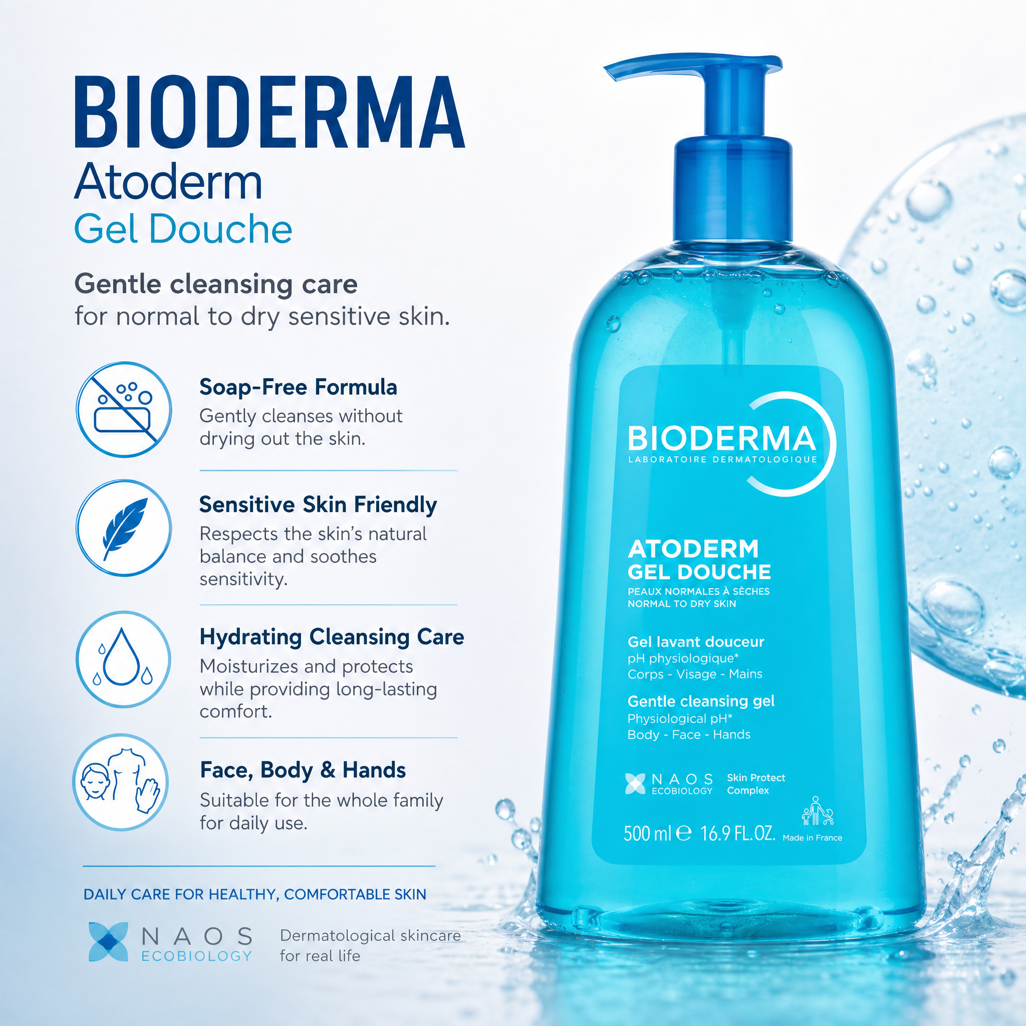 Bioderma Atoderm Gel Douche 500ml