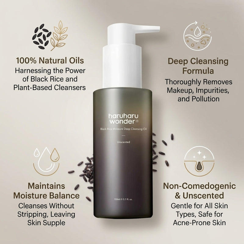 Haruharu Wonder Black Rice Moisture Deep Cleansing Oil150ml