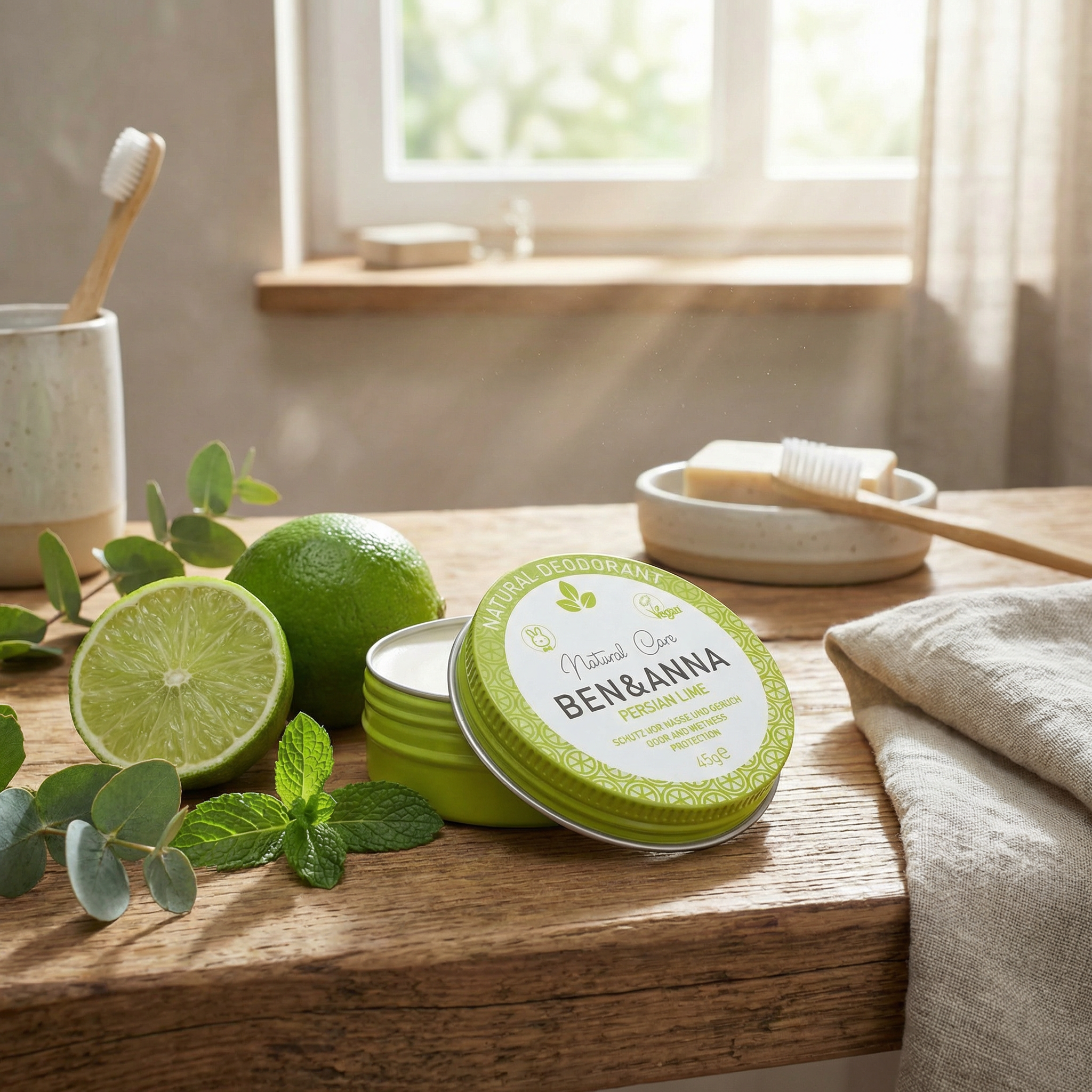 Ben & Anna PerSIAN Wholesale Lime Natural Soda Deodorant Tin 45g