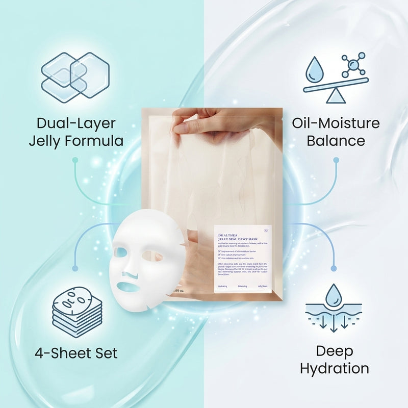 Dr. Althea Jelly Seal Dewy Mask Hydrate & Restore Balance 4 Sheets