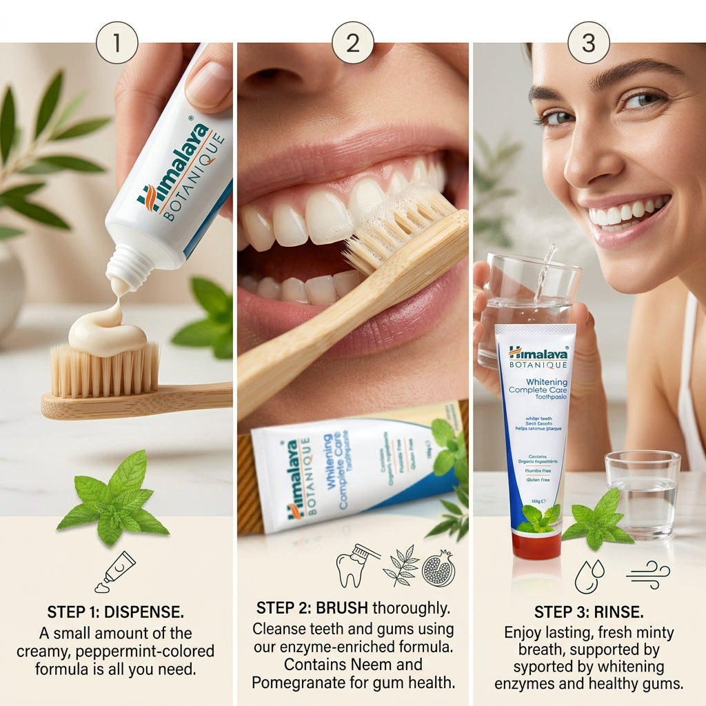 Himalaya Whitening Complete Care Toothpaste Simply Peppermint 150g