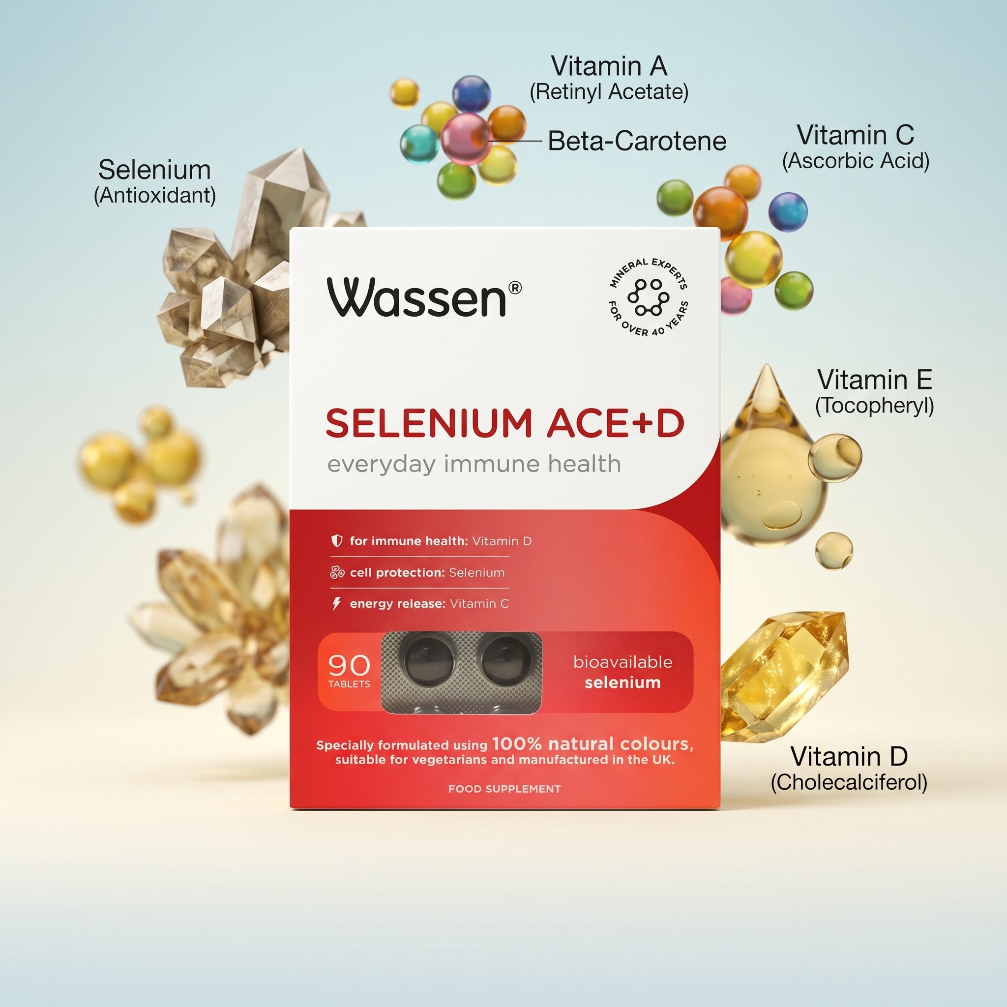 Wassen Selenium ACE + Vitamin D 90s