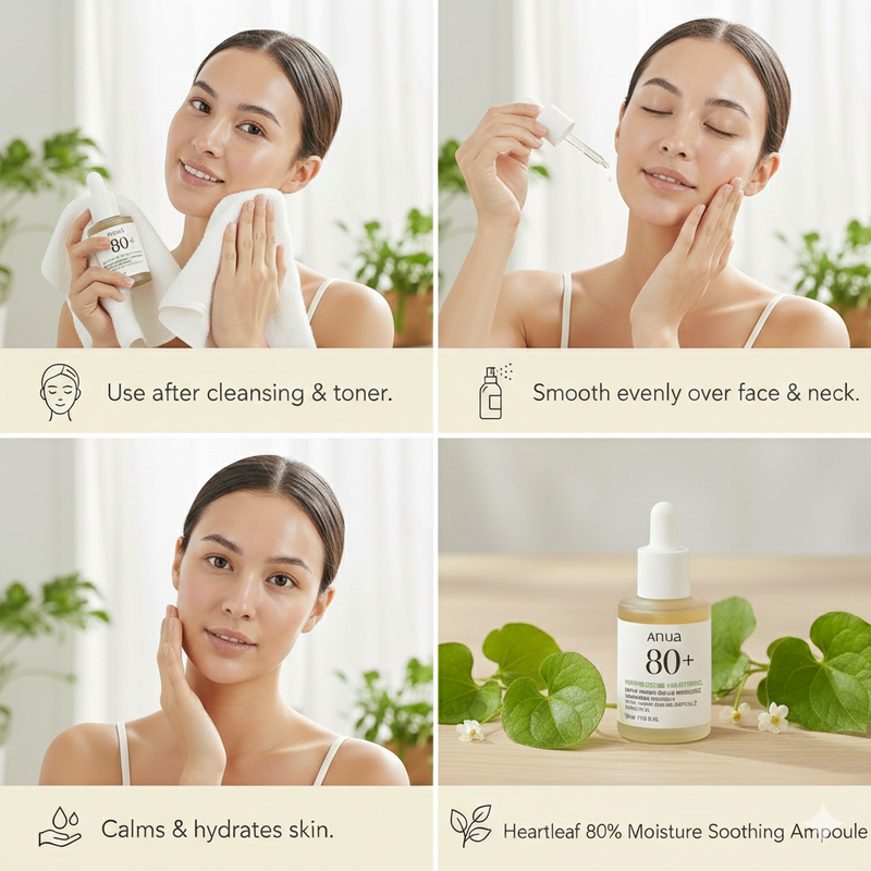 Anua heartleaf 80 moisture soothing ampoule 30ml