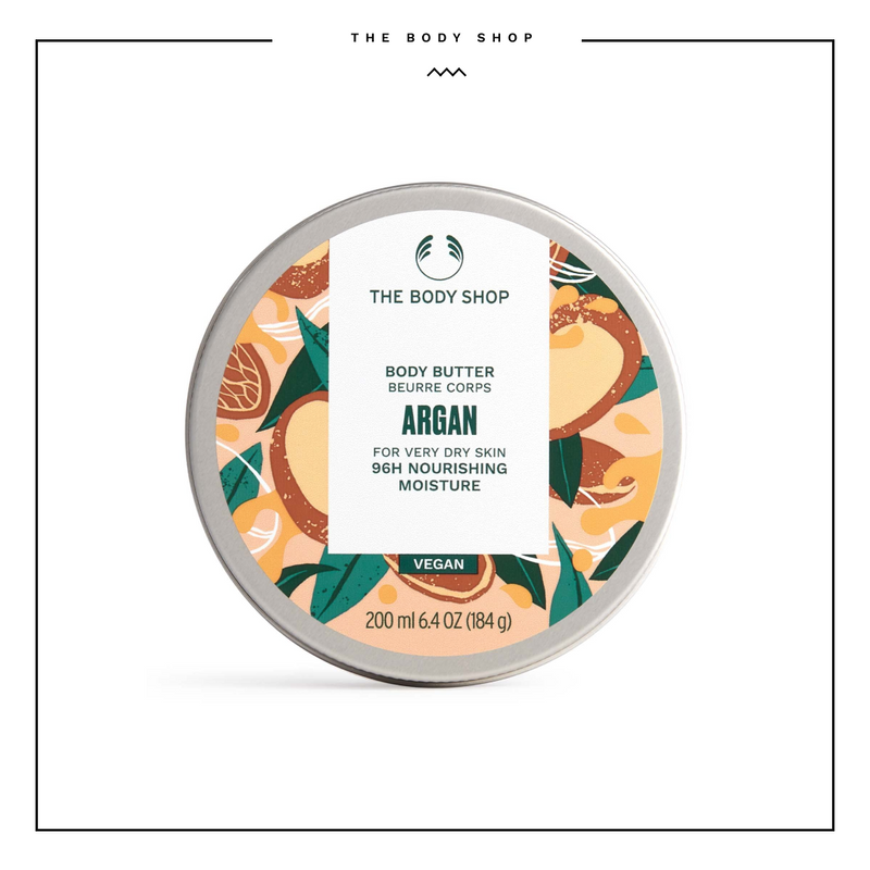 The Body Shop Argan Body Butter 96h Nourishing Moisture 200ml
