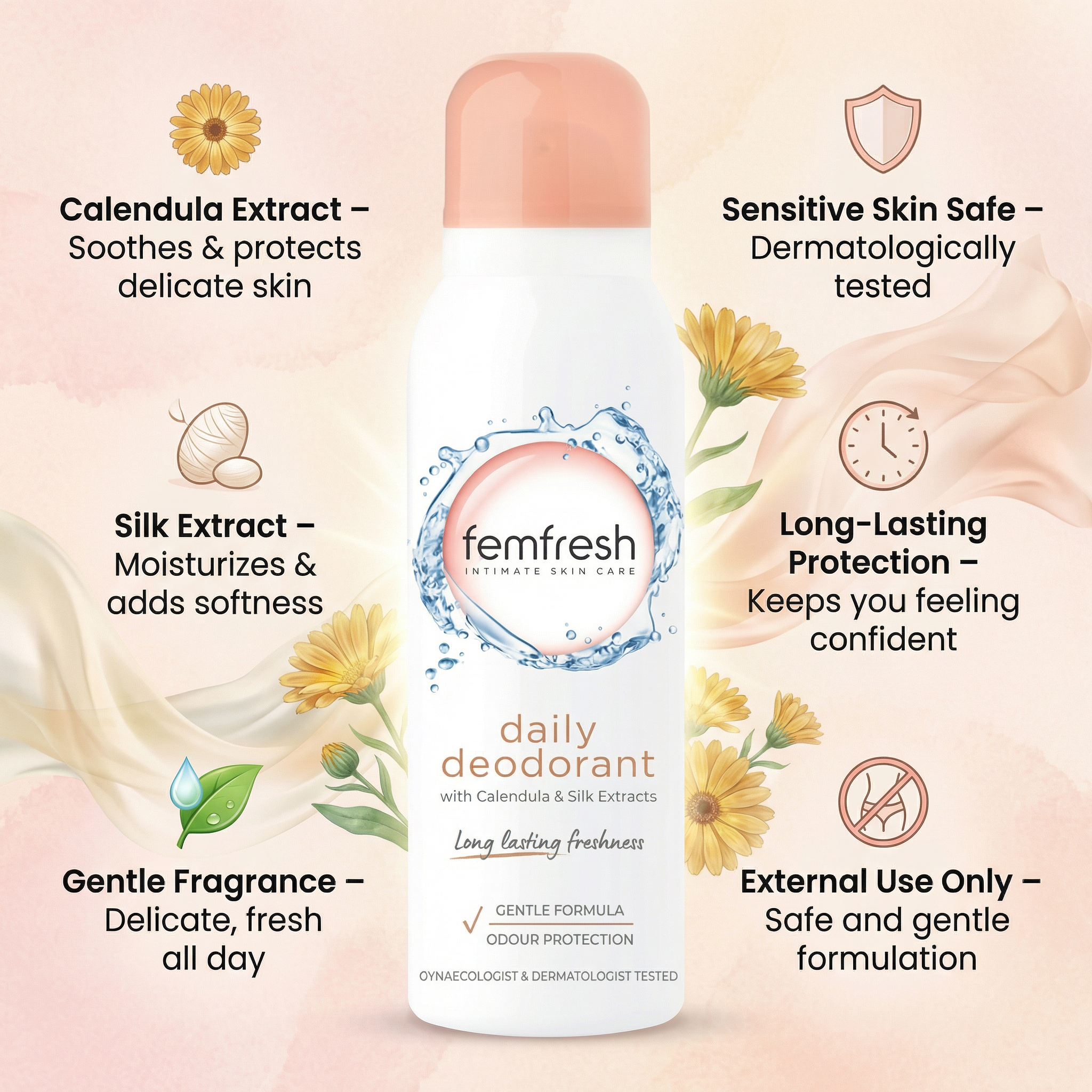 Femfresh Freshness Deodorant 125ml