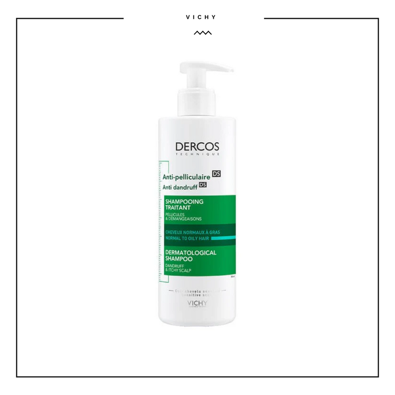 Vichy Dercos Anti-Dandruff Shampoo for Normal to Oily Hair 390ml