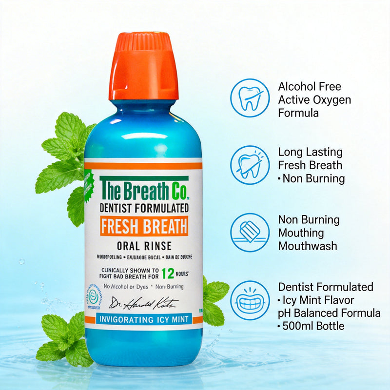 The Breath Co Fresh Breath Oral Rinse 500ml