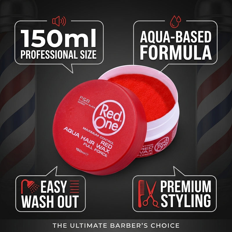 RedOne Aqua Hair Wax Red 150ml
