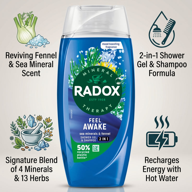 Radox Shower Gel 225ml Feel Awake