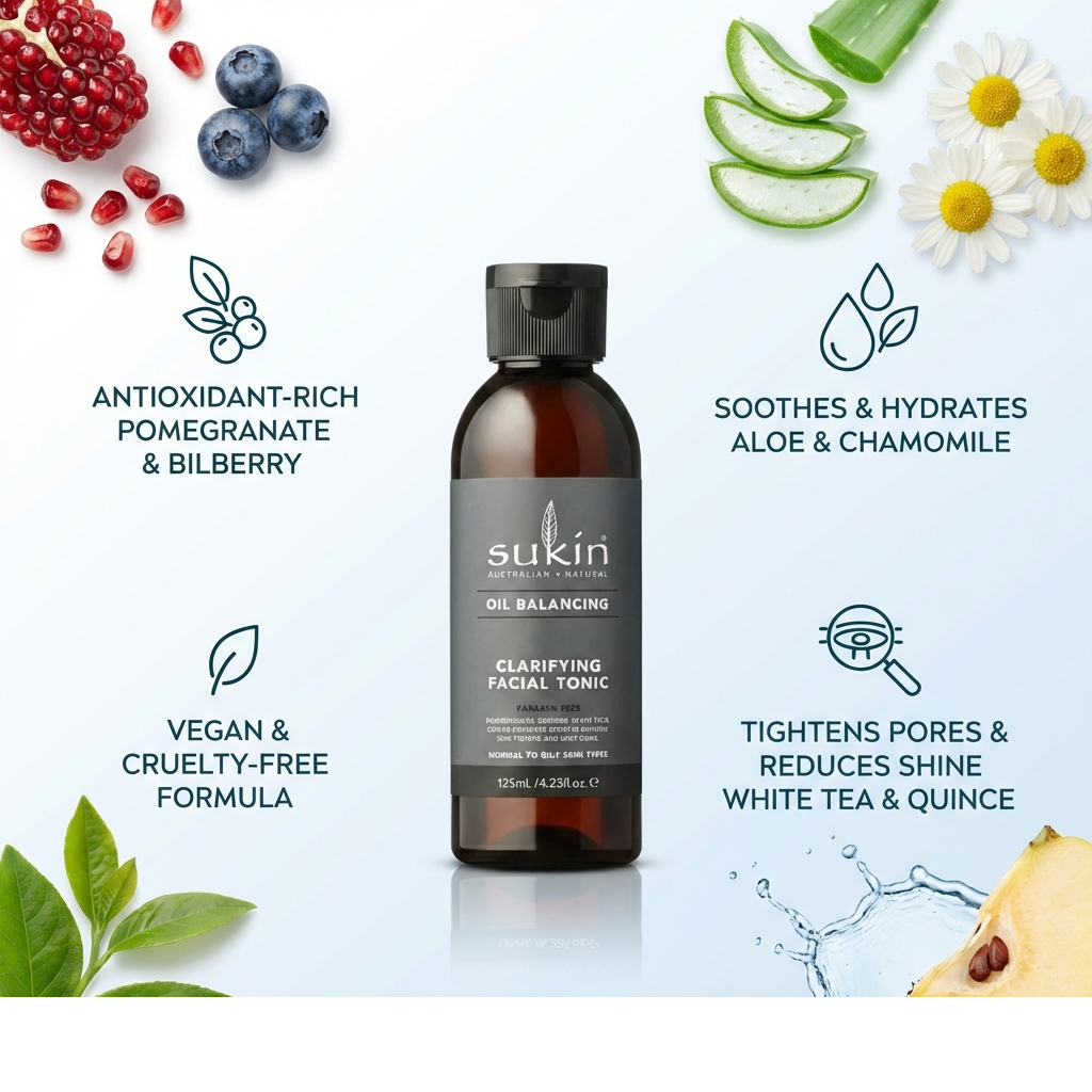 Sukin Natural Oil Balancing Clarifying Facial Tonic 125ml