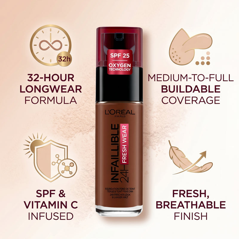 32 hr Fresh Wear Liquid Foundation 390 Ebony | Makeup