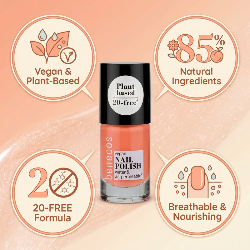 Benecos Nail Polish Peach Sorbet 5ml