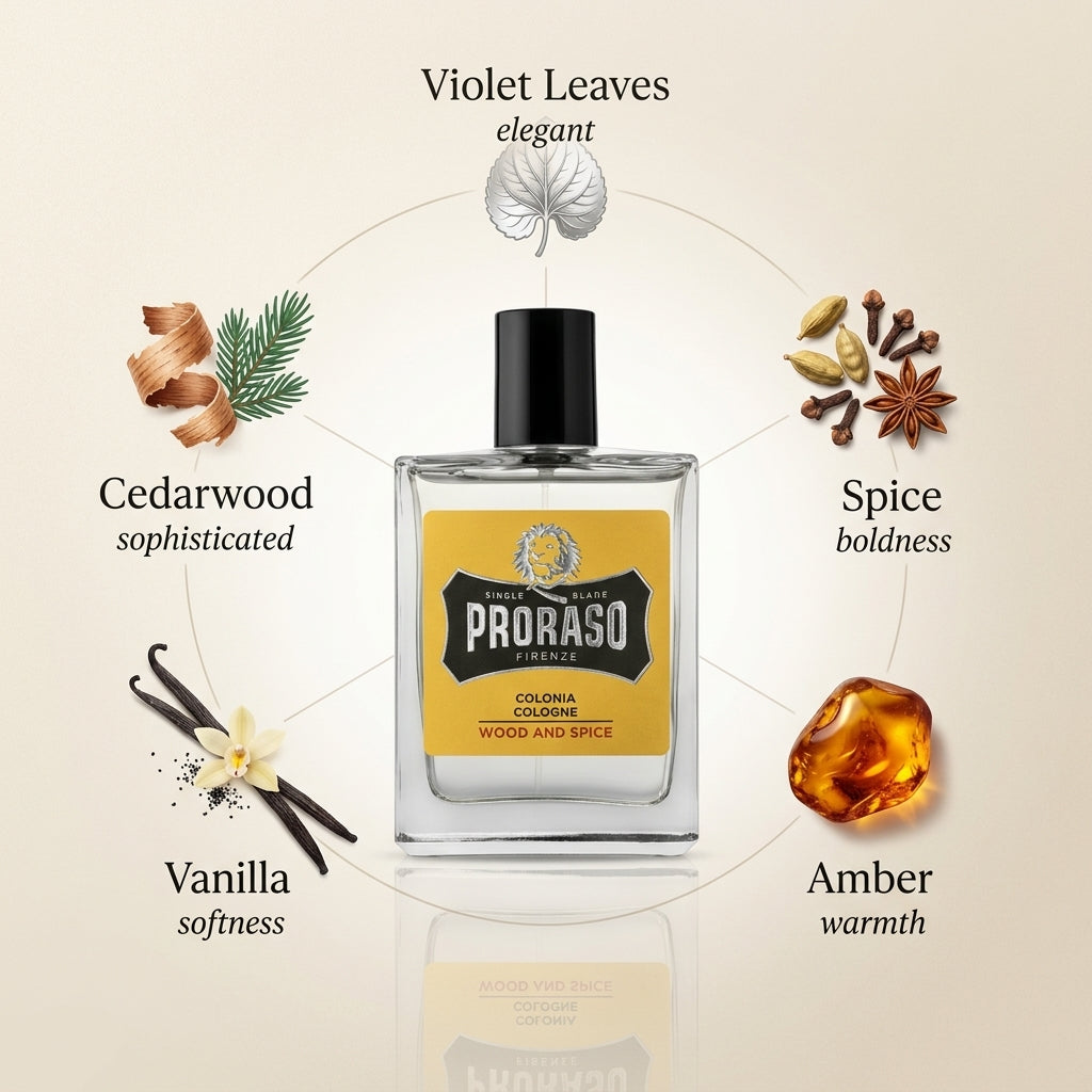 Proraso Wood & Spice Eau de Cologne 100ml