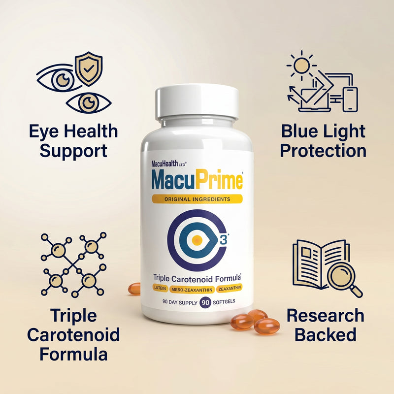 MacuPrime Triple Carotenoid Formula 90 Days Supply