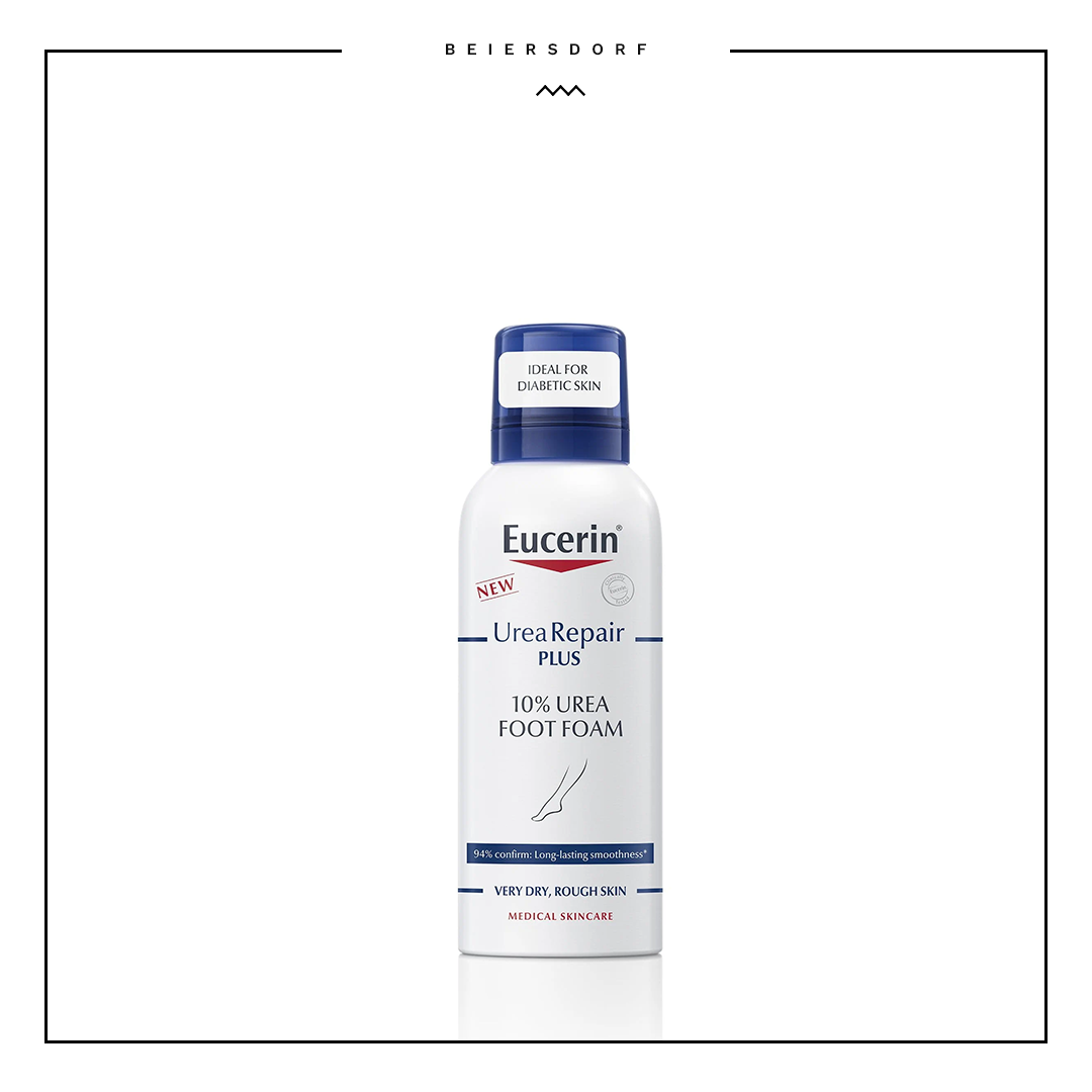 Eucerin UreaRepair Plus 10% Urea foot foam (150ml)