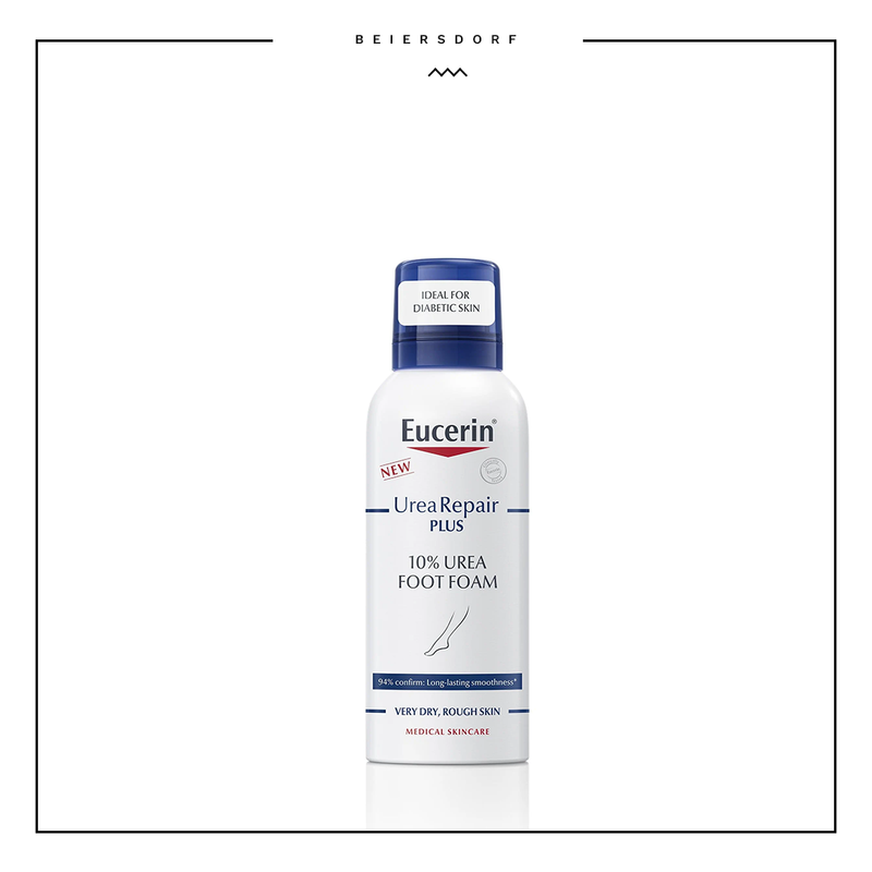 Eucerin UreaRepair Plus 10% Urea foot foam (150ml)