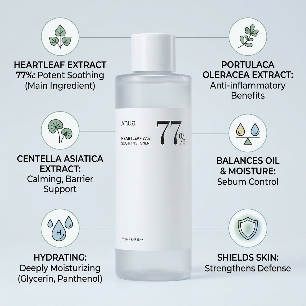 Anua Heartleaf 77% Soothing Toner 250ml