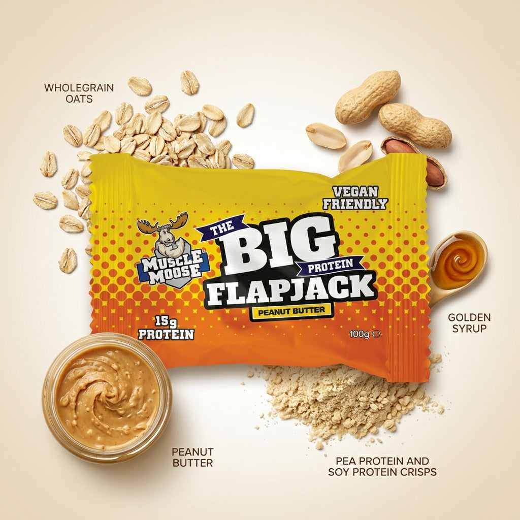 Muscle Moose Big Protein Flapjack Peanut Butter 100g