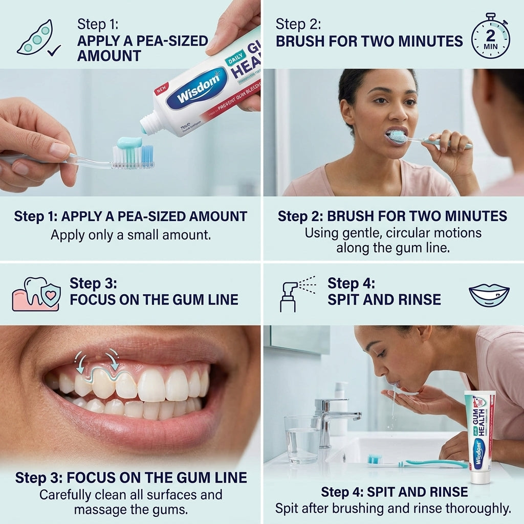 Wisdom Daily Gum Health Chlorhexidine Toothpaste 75ml