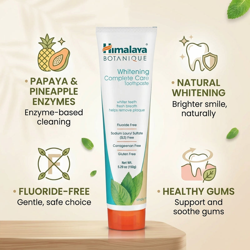 Himalaya Botanique Complete Care Whitening Toothpaste Simply Mint 150g