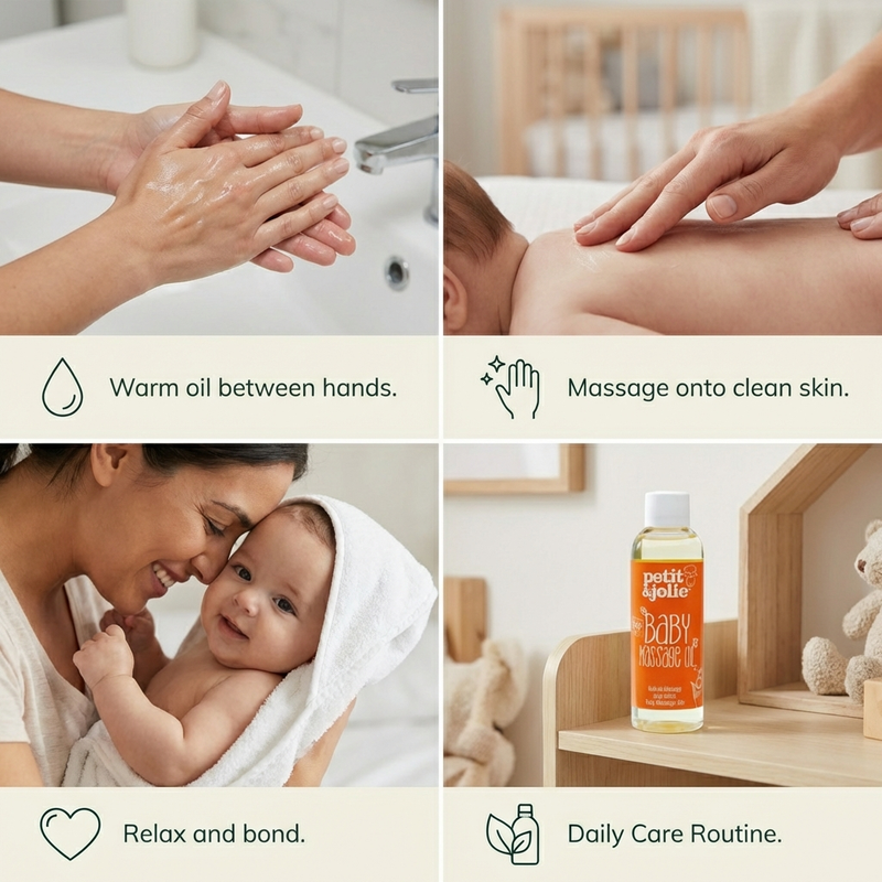 Petit & Jolie Baby Massage Oil 100ml