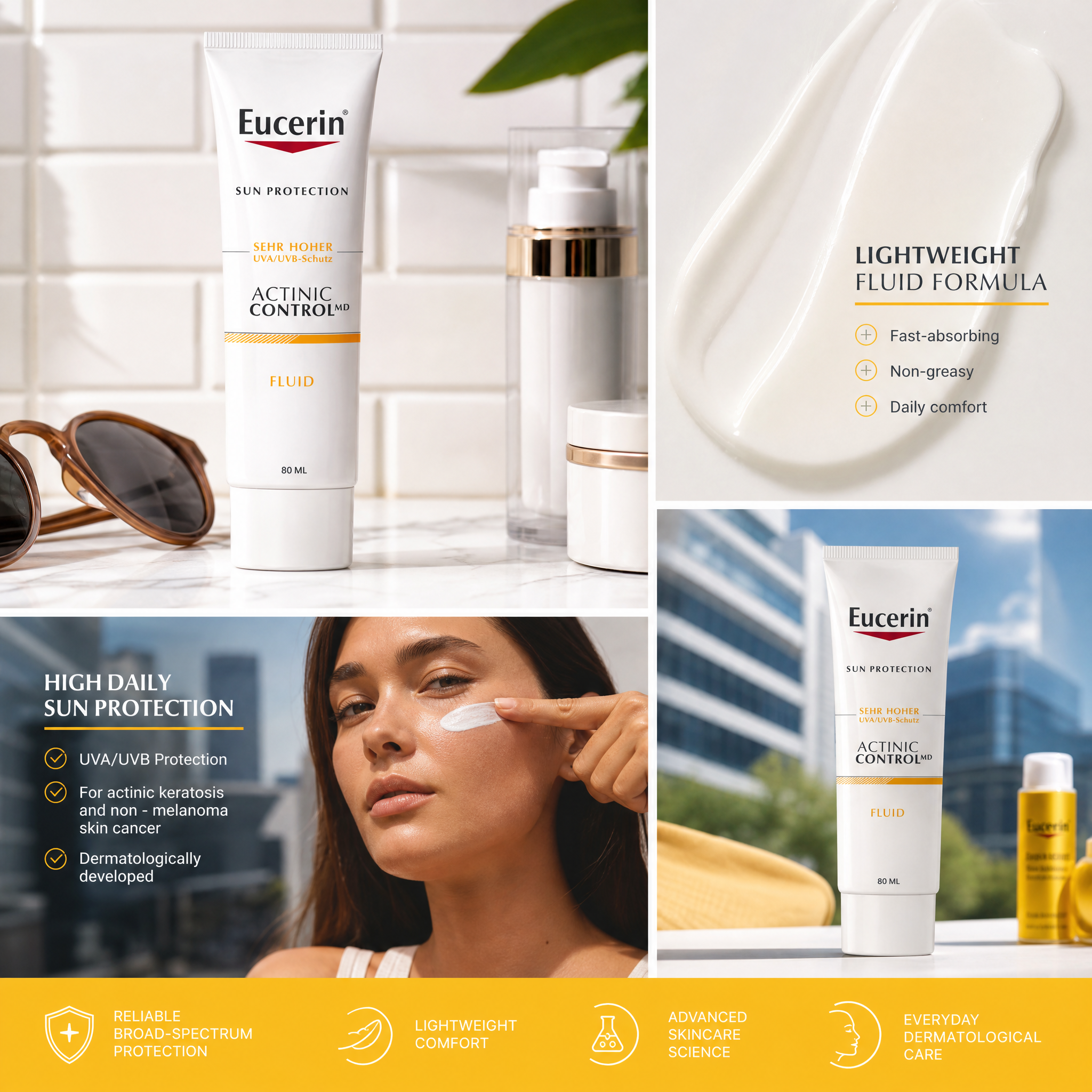 Eucerin Sun Actinic Control MD Sun Cream SPF100 80ml