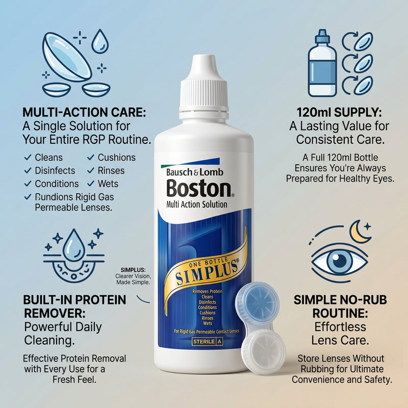 Bausch + Lomb Boston Simplus Multi-Action Solution 120ml