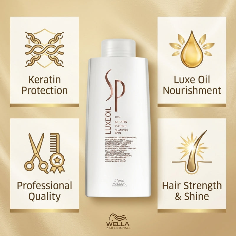 Wella Professionals SP LuxeOil Keratin Protect Shampoo 1000ml