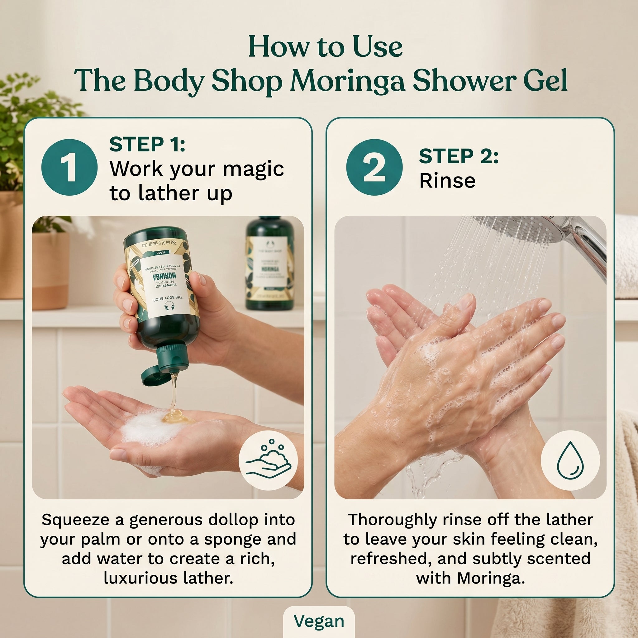 The Body Shop Moringa Shower Gel 250ml