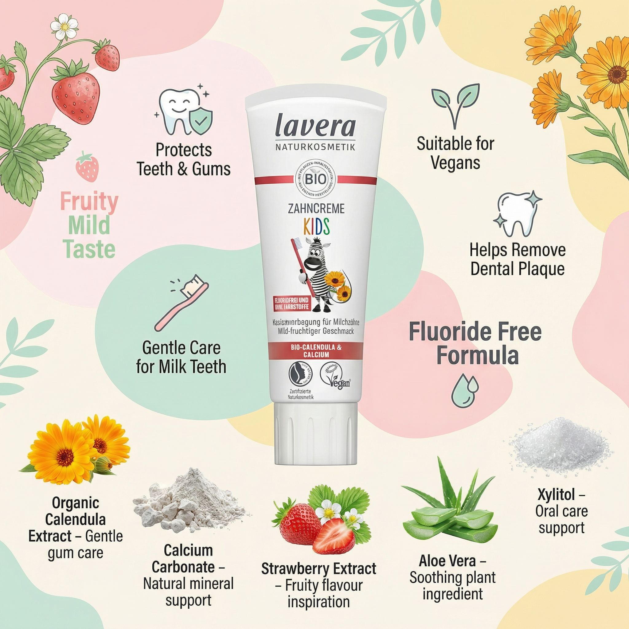Lavera Toothpaste Kids Fluoride-Free 75ml