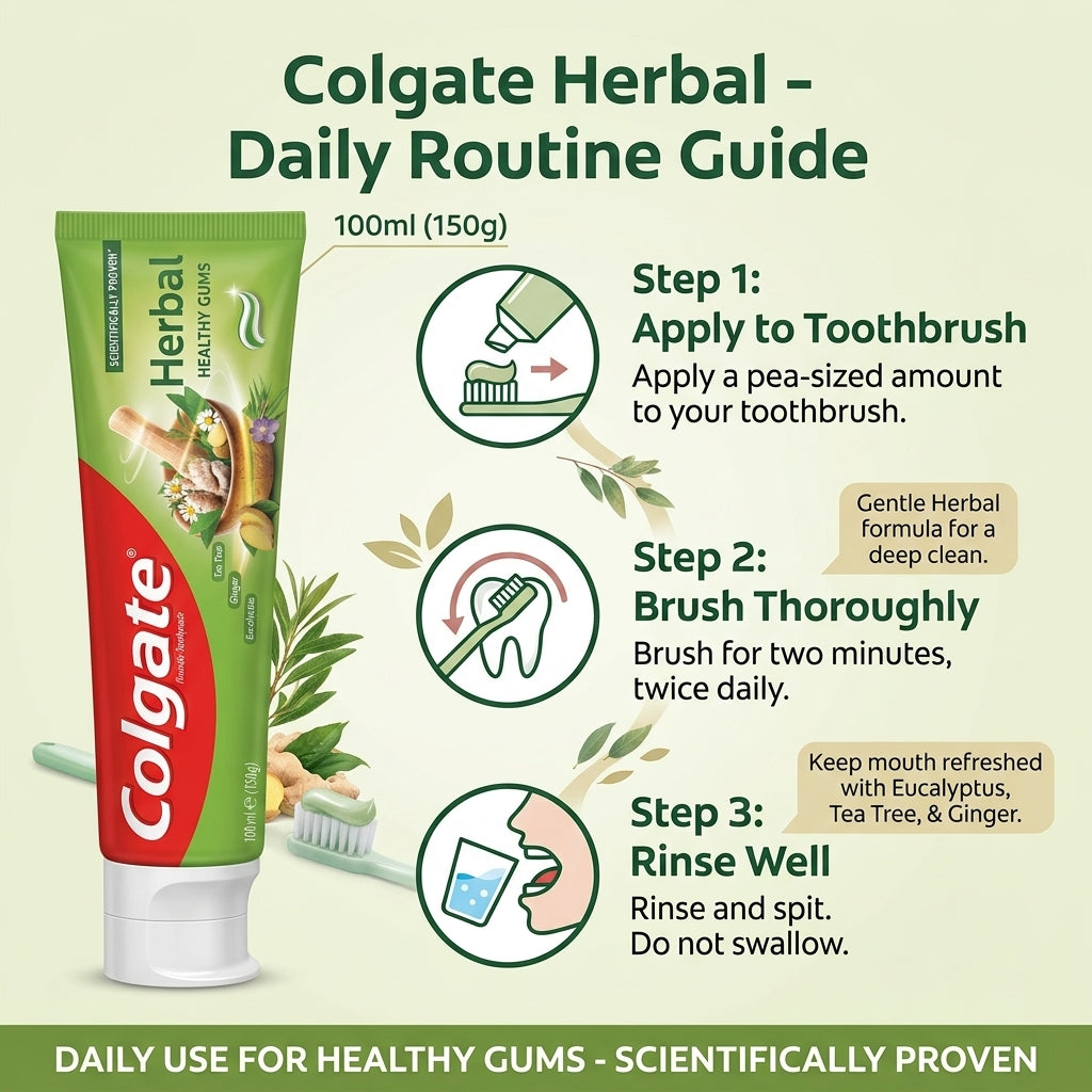 Colgate Herbal Fluoride Toothpaste 100ml