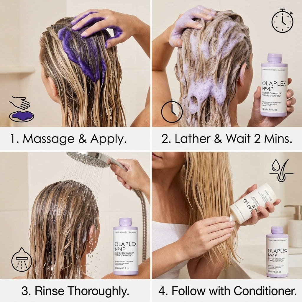 Olaplex No. 4P Blonde Enhancer Toning Shampoo 250ml