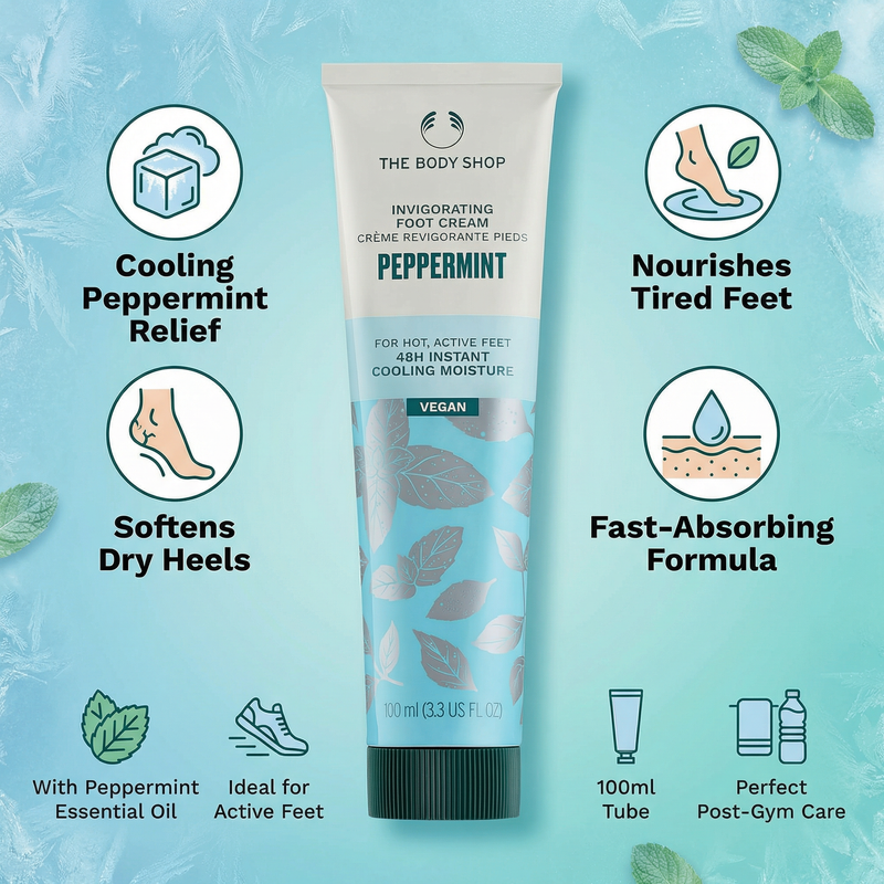 The Body Shop Peppermint Foot Treatment, 100 ml