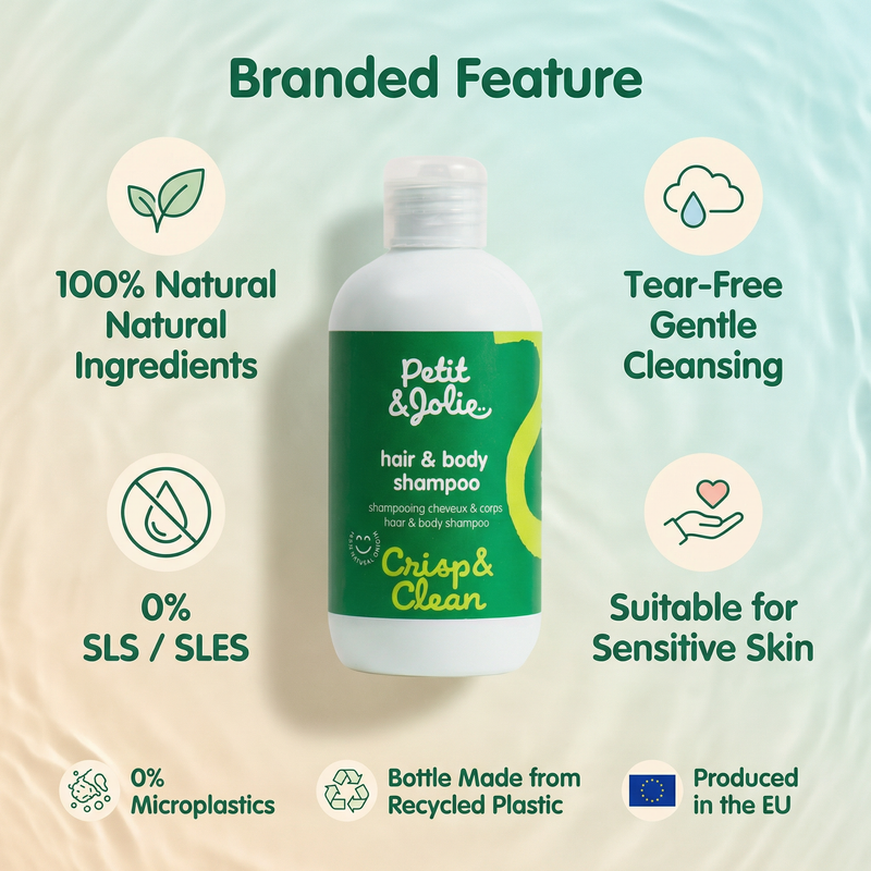 Petit & Jolie Hair & Body Shampoo 200ml