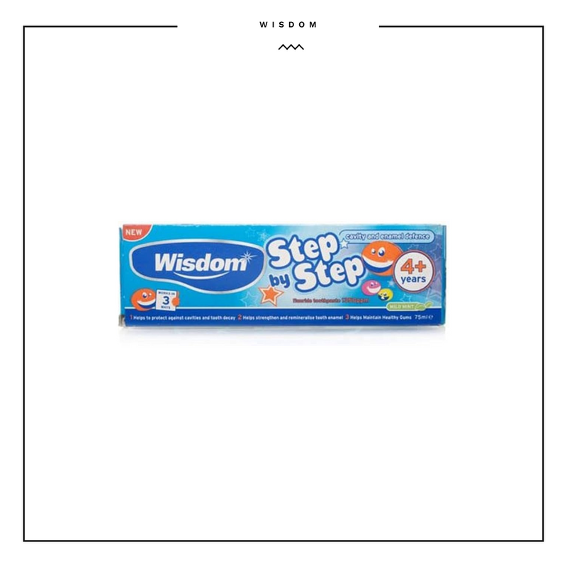 Wisdom Step By Step 4+ Toothpaste 75ml