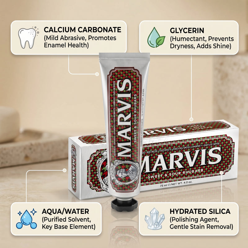 Marvis Sweet & Sour Rhubarb Toothpaste 75ml