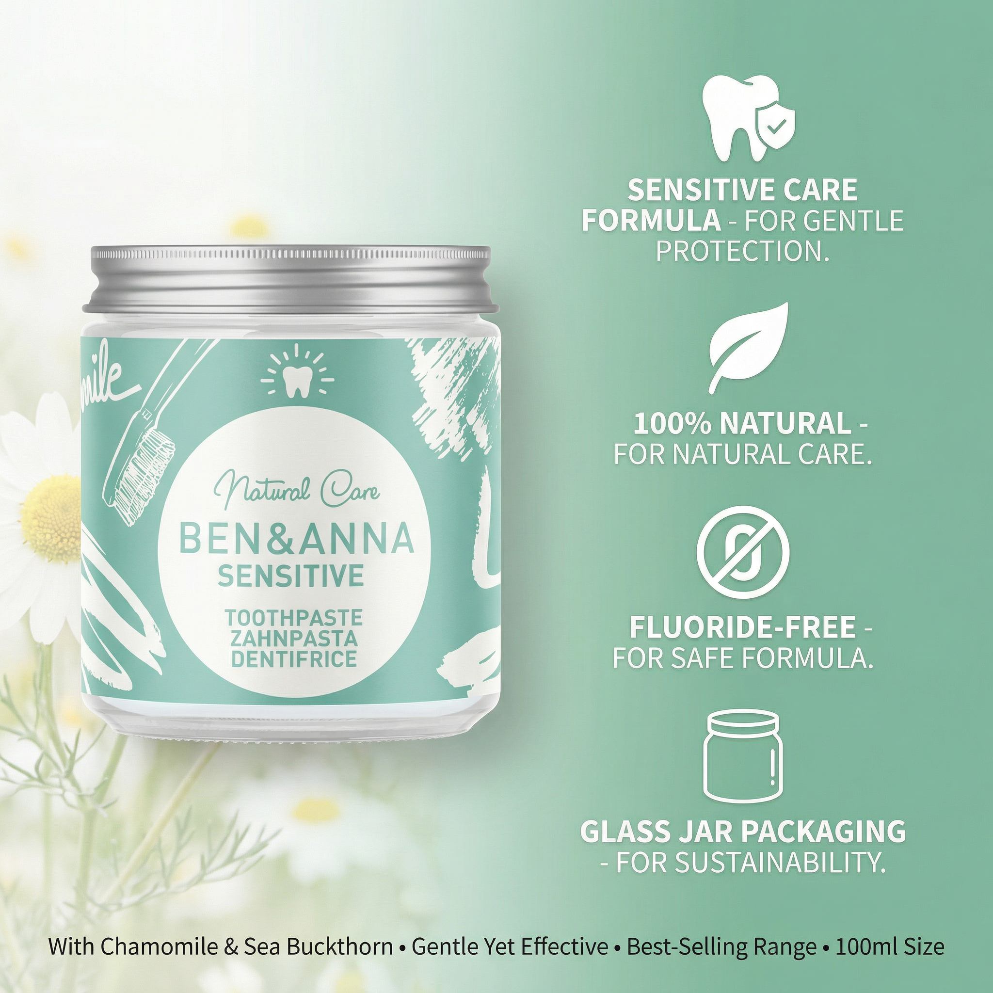 Ben & Anna Toothpaste Sensitive 100ml